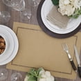 thumbnail image 4 of Fennco Styles Solid Color Laser-Cut Hemstitch Design Table Placemats 13" W x 19" L, Set of 4 - Classic Table Mats for Dining Table Décor, Banquets, Holiday, Family Gathering and, 4 of 4
