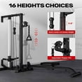 thumbnail image 4 of Cable Crossover Machine,Lat Pull Down Machine with Adjustable 16 Positions Dual Pulley System,Wall Mounted Pulley Tower functional traine for Home Gym Fitness, 4 of 6