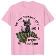 thumbnail image 5 of Camisetas con estampado de gato para mujer, ropa divertida de Navidad para amantes de los gatos, 5 of 5