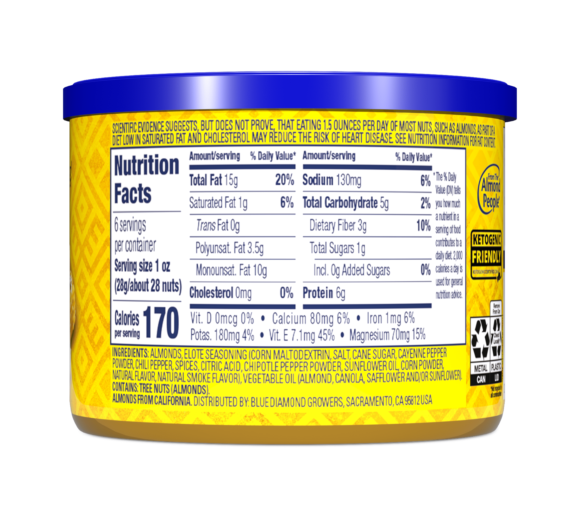 Buy Blue Diamond Almonds, BOLD Elote Mexican Street Corn Flavored Snack