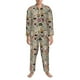 thumbnail image 3 of Fotbe Coffee pots cup Pijama de Hombre con Estampado de Manga Larga, Conjunto de 2 Piezas, Ropa de Dormir Suave y Cómoda con Bolsillos-X-Large, 3 of 7