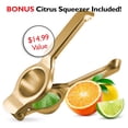 thumbnail image 5 of JoyTable  Bartender Kit - Cocktail Set Kit - Bartender Drink Mixer Shaker Bar Tool Set Gold 16 Piece Set, 5 of 5