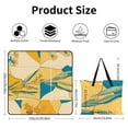 thumbnail image 2 of Colorful Floral Bohemia Waterproof Picnic Blanket with Foldable Zipper, Suitable for Outdoor Use, Suitable for Travel, Camping, Beaches, Parks, Grasslands, Picnic Blanket Accessories, 2 of 7