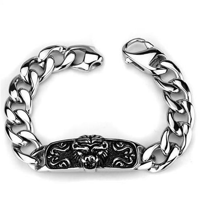 Bracelet en Acier Inoxydable Sans Placage de 8 Po avec Aucun Stone