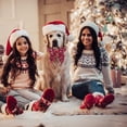 thumbnail image 3 of Collar para perro ADOGGYGO, Navidad, rojo y negro, pajarita pequeña, 3 of 6