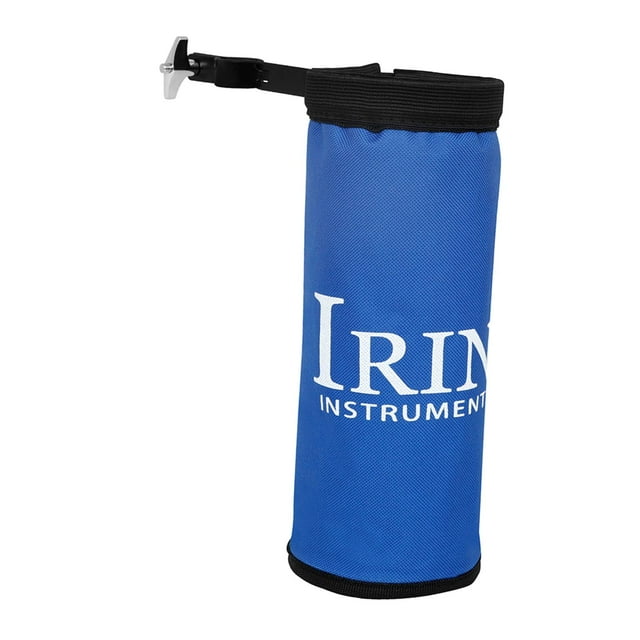Bolsa para baquetas, abrazadera de metal, soporte portátil para platillos, tela Oxford, rendimiento azul