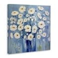 thumbnail image 4 of Stupell Industries Bold Blooms on Blue Plants & Flowers Painting Wrapped Canvas Art Print Wall Art, 17 x 17, 4 of 8