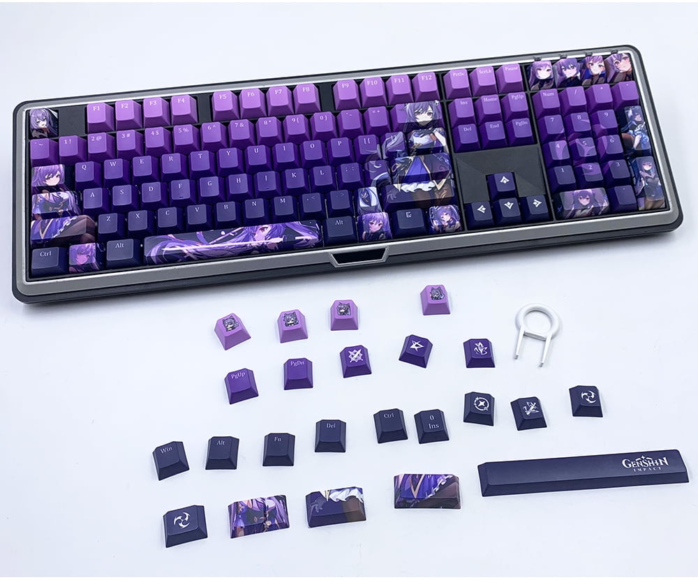 Glacier Genshin Impact PBT Dye-Sublimation Cherry Profile Full Keycaps Set