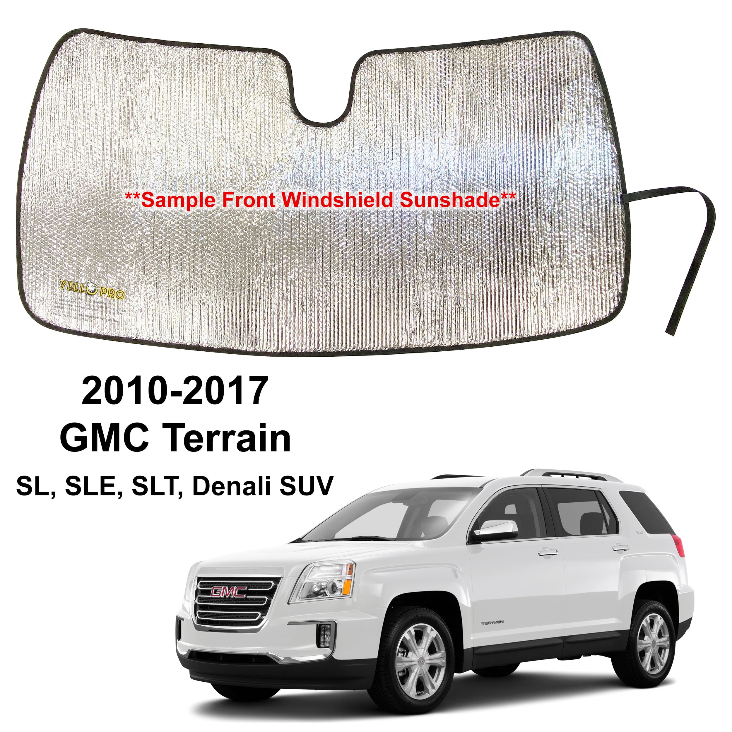Front Windshield Sunshade for 20102017 GMC Terrain SL, SLE, SLT