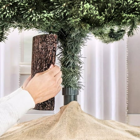 - The Holiday Aisle Brown Bark And Candy Cane Christmas Tree Skirt Accessory