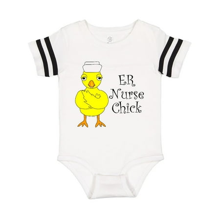 

Inktastic ER Nurse Chick Gift Baby Boy or Baby Girl Bodysuit
