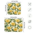 thumbnail image 3 of Kitchen Drying Mat 18x24In Drying Dish Mat Dish Drying Mats Kitchen Countertop Multi-Function Drain Drying Mat Kitchen Table Lovely Big Yellow Roses, 3 of 8