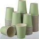 thumbnail image 1 of 100 vasos de papel desechables para baby shower, vasos de papel para bodas, vacaciones, picnic, fiesta, café, bebidas, té, verde salvia, 9 oz, 1 of 4