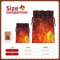 thumbnail image 3 of Rocae Tennis Ball In Fire Print Christmas Drawstring Linen Gift Bag with Drawstrings Treat Bag Goody Present Bags for Christmas Party Favor, 3 of 8
