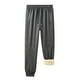 thumbnail image 4 of Ceisia Men's All-Season Warm Jogger Pants Gift - Thickened Solid Color Elastic Drawstring Waist Sport Pocket Pants, 4 of 5