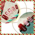 thumbnail image 2 of 24 Pieces New Christmas Elk Red Wearable Nail Art - Medium - sized, Detachable Christmas Hat, Lovely Nail Art Stickers, 2 of 5