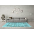 thumbnail image 3 of Ahgly Company Indoor Rectangle Persian Light Blue Traditional Area Rugs, 5' x 8', 3 of 4
