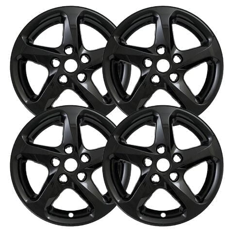 Set of 4 16 inch Gloss Black ABS Wheel Covers Compatible with 2016-2022 Chevrolet Malibu LS Rims