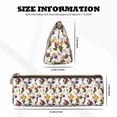 thumbnail image 4 of Xecao Tulips Flowers Print Leather Pencil Case -Stationery Bag Pen Holder for Work & Office, 4 of 5