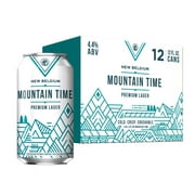 New Belgium Mountain Time Lager Craft Beer, 12 Pack, 12 fl oz Cans, 4.4% ABV