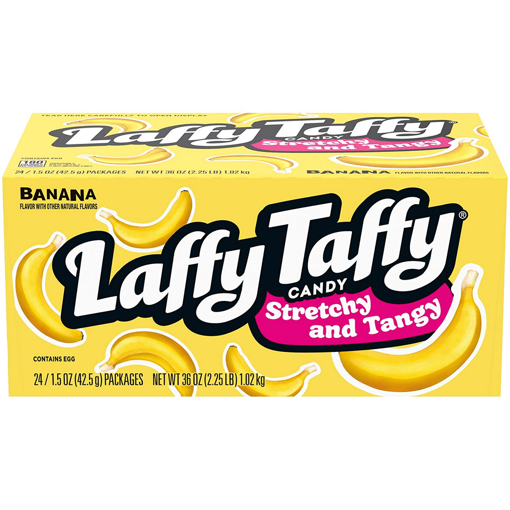 Laffy Taffy Banana Candy, 1.5 oz (24 count)