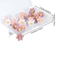 thumbnail image 2 of Tyeign 30 Pcs Flower Push Pins, Resin 3D Rose Decorative Thumbtacks for Photo Wall Bulletin Cork Board, Cute Colorful Office Desk Craft Diy Accessories, Gift-Ready Box, 1 Box of 30 Thumb Tacks, 2 of 2