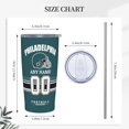 thumbnail image 3 of Custom Philadelphia Tumbler, Personalized Name and Number Tumbler Cup, Customized Stainless Steel Travel Coffee Mug Keeps Drinks Cold and hot Gifts for Men Women Fans, 3 of 6