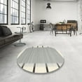 thumbnail image 4 of Ahgly Company Machine Washable Indoor Round Contemporary Gunmetal Gray Area Rugs, 4' Round, 4 of 7