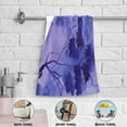 thumbnail image 3 of 2-Piece Polyester cotton Towel Set Absorbent Shades Of Purple Woods Watercolor Hand Towel Bath Towel Soft and Comfortable Machine Wash 28.3x14.4, 3 of 7