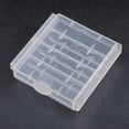 thumbnail image 2 of Uxcell AAA/AA Soporte para Baterías de 4 Celdas, Caja de Almacenamiento de Baterías Portátil, Contenedor Protector Transparente, 2 of 5