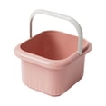 thumbnail image 2 of Baño de pies portátil con asa, bañera de hidromasaje para pies, masaje de pies, spa para pies Rosa, 2 of 9