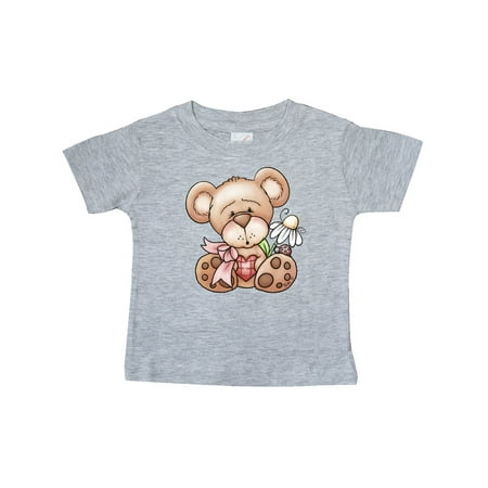 

Inktastic Teddy Bear Ladybug Daisy Flower Gift Baby Girl T-Shirt