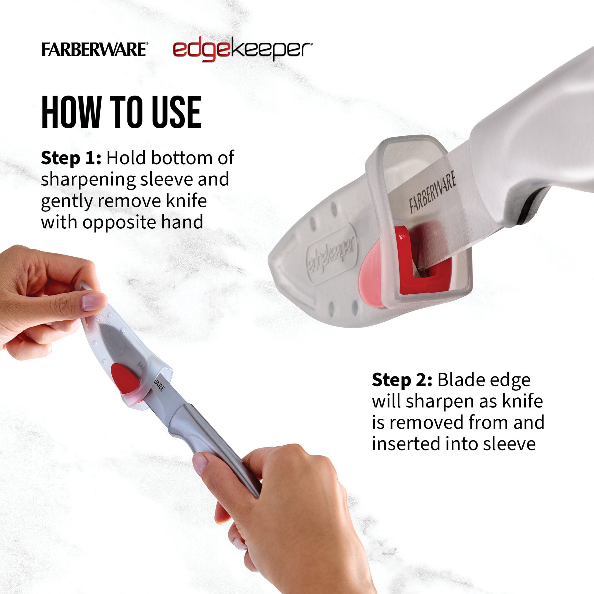Farberware Edgekeeper Classic 3.5-inch Stainless Steel Paring Knife with Self-Sharpening Sleeve