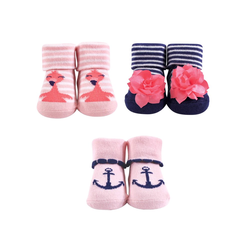 Hudson Baby Socks Gift Set 3pc (Baby Girls)