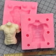 thumbnail image 2 of Molde de pastel de bricolaje, molde de cuerpo de muñeca masculina, herramientas de decoración de silicona, regalo artesanal de azúcar Zulema Piezas de cuerpo de muñeca de silicona DIY, 2 of 8