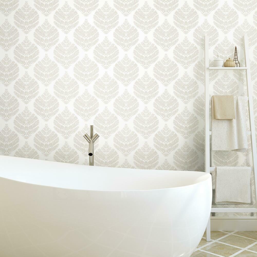 Hygge Fern Damask Peel and Stick Wallpaper