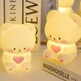 thumbnail image 6 of Uutvmp Bear Night Light, Animal LED Desktop Pinch Table Lamp, Battery Powered Bedroom Night Light, Ambient Night Light for Bedside, Desk, Bedside Table, 6 of 9