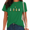 1-green, variant on Women Cute Bookish Goose T-shirt Reading Duck Comic Tee Quirky Animal Short Sleeve Top Soft Casual Summer Blouse