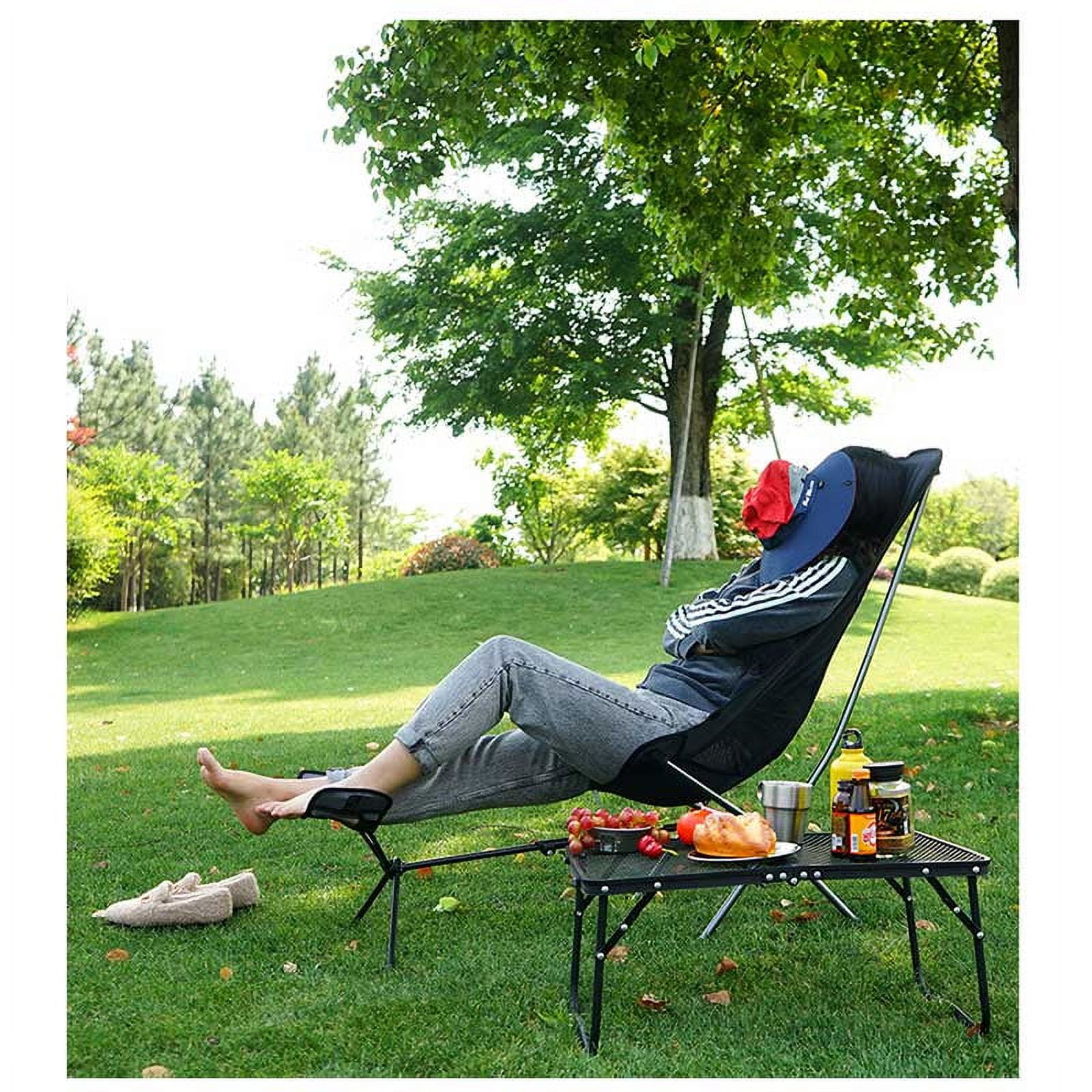 Outdoor Folding Chair Footrest Portable moon chair footrest Retractable Leg Stool Moon Chair Footrest Lazy Foot Drag Walmart