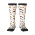 thumbnail image 2 of Lsque Dachshund Dog Puppy Printed Crew Socks Men's Women's LightWeight Thin Casual Calf Socks ,Knee High Socks,Cotton Socks, 2 of 9