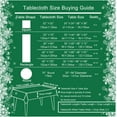 thumbnail image 6 of SASTYBALE Professional Machine Washable 60" x 120" Jacquard Tablecloths with Flower Pattern, Green, 6 of 7