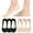 Gray, variant on SnnmBlm No Show Socks Womens Nylon Non Slip Low Cut Liner Footies Thin Silk Socks for Flats Loafers Lightweight Complexion 6 Pairs