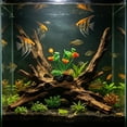 thumbnail image 7 of Artificial Aquatic Plants for Aquarium, Plastic Fake Seaweed and Lotus Flower Fish Tank Decor, Realistic Greenery for Freshwater and Saltwater Tanks, Easy to Clean and Fish Safe, 7 of 7