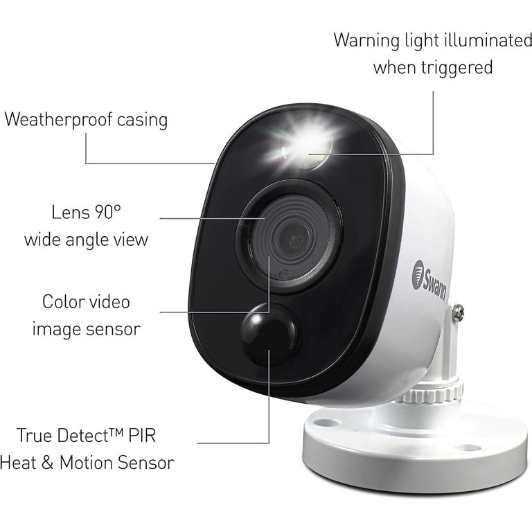 監視カメラ　Swann Smart Security System 1080P Home 4 Camera 8 Channel 1080p Full HD DVR 1TB HDD Security