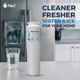 thumbnail image 2 of Tier1 RWF1040 UKF8001 Refrigerator Water Filter | Replacement for Whirlpool EDR4RXD1, Maytag 4396395, rwf0900a, fl-rf07, fmm-2 | Up to 6 Months Great Tasting Water Supply | Odor Control, 2 of 9