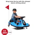 thumbnail image 5 of Shininglove 24 Kids Ride-on Go Kart, Powered Drift Toy Car for 3-8 Year Old Toddler Boys Girls, with High/Low Speed Switch and Simplified Drifting System, 176lbs Load Capacity(Blue), 5 of 8
