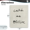 thumbnail image 4 of Stupell Industries Modern Catch Me Offline Scrawl Canvas Art, 16 x 20, by Victoria Barnes, 4 of 8