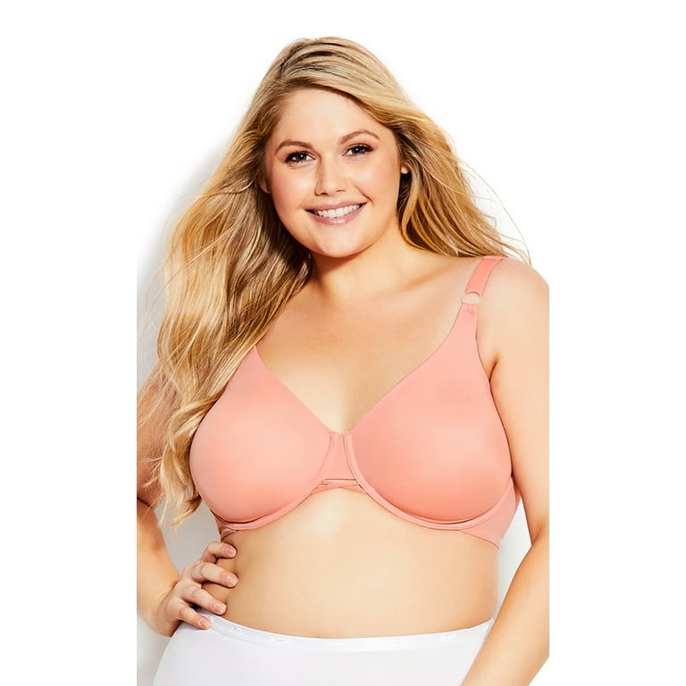 Avenue Women's Plus Size Fashion Back Smoother Bra Smooth Seamless  Back-Contouring Style 