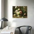 thumbnail image 4 of COMIO  Floral Framed Wall Art, Red Roses Bathroom Art Decor Aesthetic,Canvas Art, Farmhouse Vintage Wall Decor for Bedroom Living Room, Office Still Life Paintings Gifts, 4 of 5
