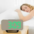 thumbnail image 2 of Creative New Student Childrens LED Digital Electronic Clock Mirror Wall Clock USB Mobile Phone Charging Calendar Alarm Clock, 2 of 8